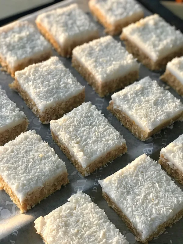 Homemade Lemon and Coconut Slice 2 pack