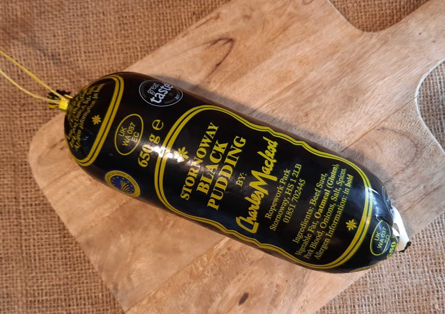 Stornoway Large Black Pudding 650g Craigie’s Farm, Deli, Café and