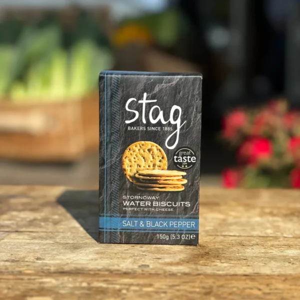 Stag Water Biscuits Sea Salt and Pepper 150g