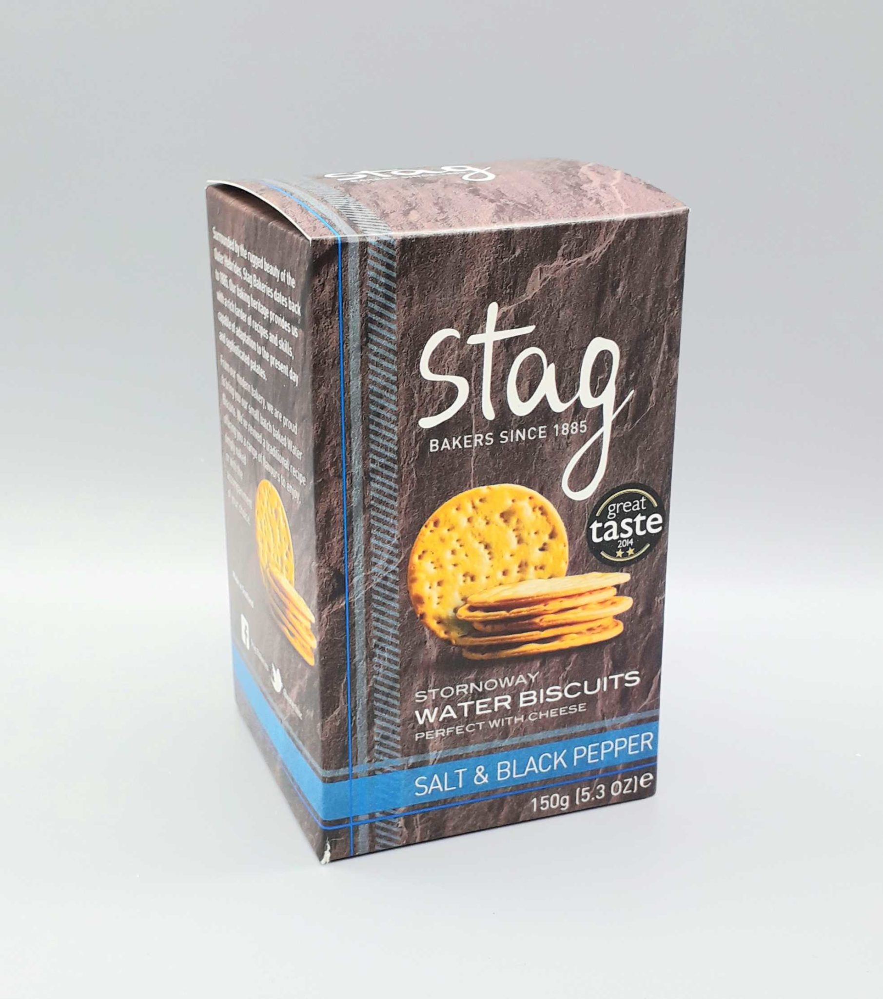 Stag Water Biscuits Sea Salt and Pepper 150g Craigie’s Farm, Deli