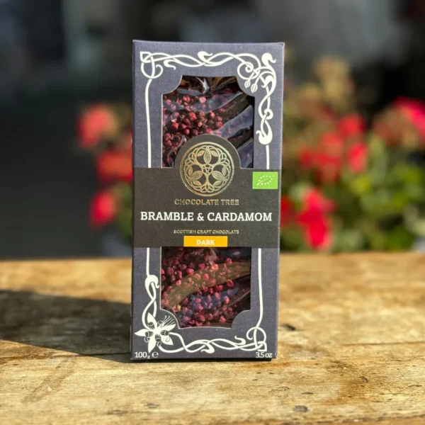 Chocolate Tree Bramble & Cardamom Bar 100g