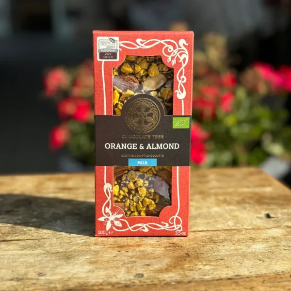 Chocolate Tree Orange & Almond Bar 100g