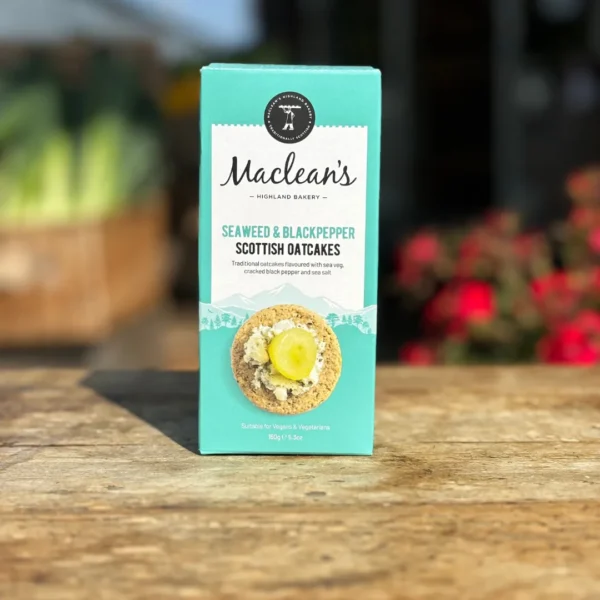 MacLeans Oatcakes Carton Seaweed & Pepper