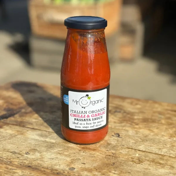 Mr Organic Chilli & Garlic Passata Sauce 400g