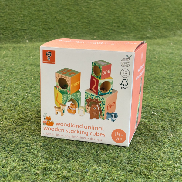 Woodland Animal Wooden Stacking Cubes