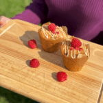 raspberry & white chocolate muffins